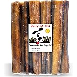 Downtown Pet Supply 6 and 12 inch Premium All Natural Beef Bully Sticks, Jumbo Extra Thick Dog Dental Chew Treats - No Grain,