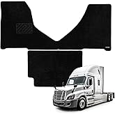 WENNEBIRD Superior Carpet Floor Mats for 2018-2023 Freightliner Cascadia (Automated Trans), 0.6-Inch Ultra-Thick, Noise-Reducing, All-Weather Waterproof Anti-Slip – 2-Pc Set