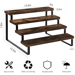 YINMIT Wood Display Riser Stand, Set of 2 Wooden