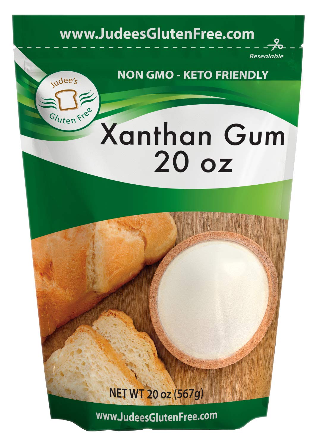 Judee's Xanthan Gum 20 oz Non GMO, Keto Friendly, Gluten & Nut Free