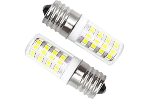 SigeIy 5304517886 KEI D28a KEL2811 LED Bulb*2 E17 3.8W Compatible with Frigidaire Kenmore Electrolux Crosley 100V-265V Freezer Lamp Replace 5304498578 7297114000 7241552801 5304495326