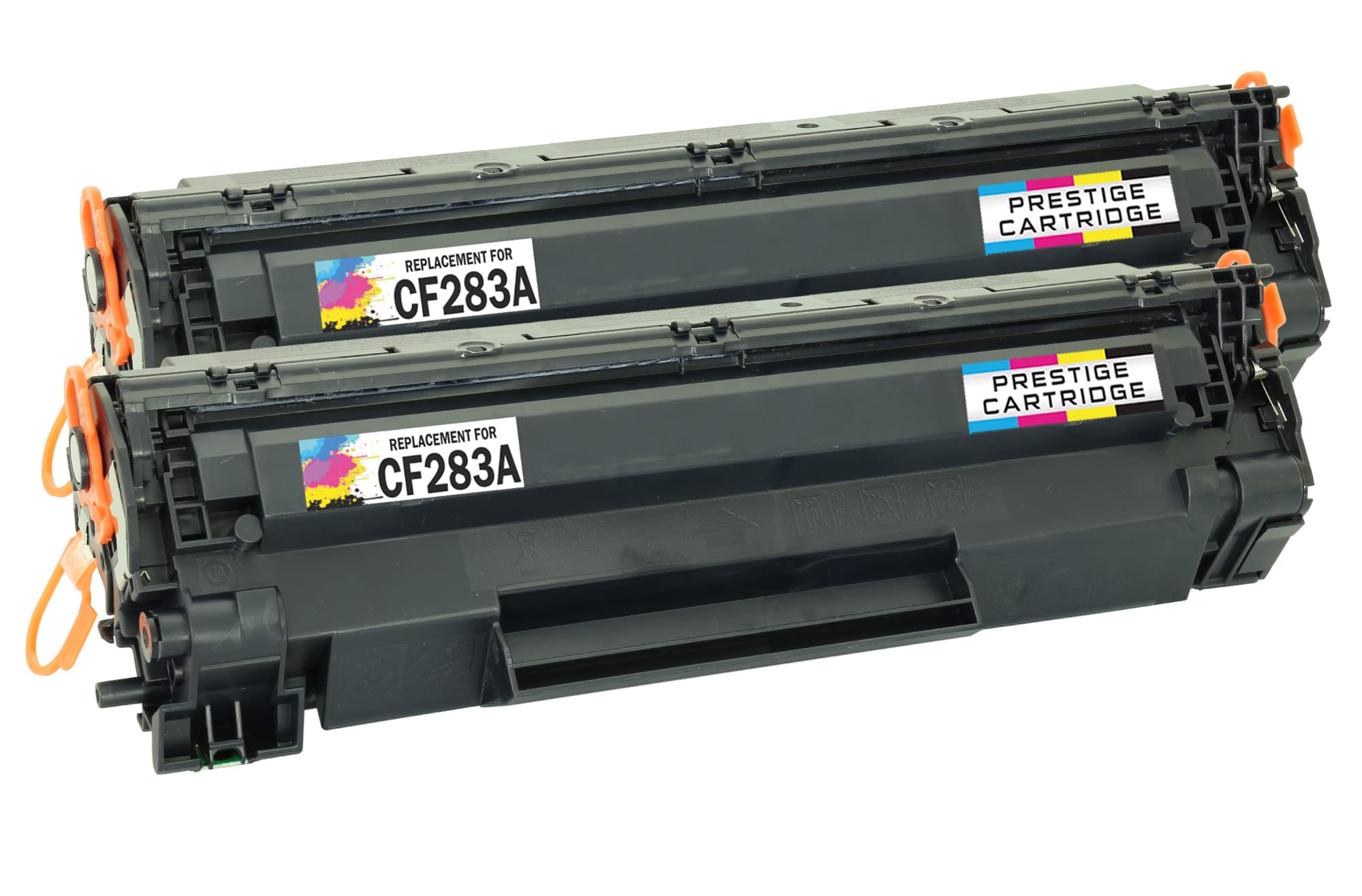 Prestige Cartridge Compatible CF283A Laser Toner Cartridge Replacement for HP LaserJet Pro MFP Printers - Black (Pack of 2)