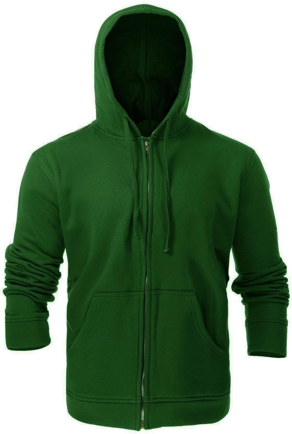 green fleece hoodie