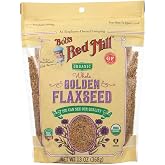 Bob's Red Mill Organic Golden Flaxseeds, Resealable Stand up Bag, 13 OZ (Pack - 6)