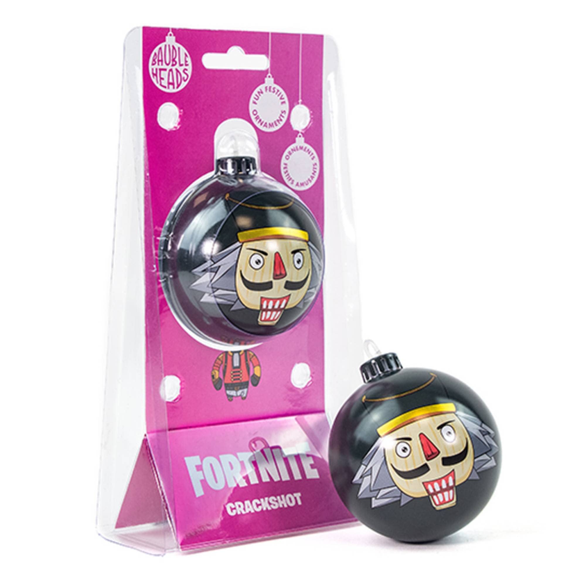 Numskull Bauble Heads Official Fortnite Crackshot Christmas Tree Decoration Ornament - Metal Christmas Bauble Ball Hanging Decor