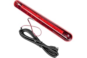 Rdxcv Third Brake Light, 24 LED 12V Waterproof Car High-Mounted Rear Brake Tail Lamp, High Level 3rd Braking Lamp Stop Light 