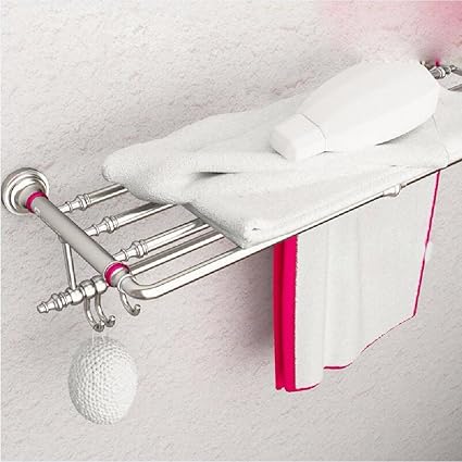 WAWZJ Toalleros repisa Espacio Aluminio Baño Rojo Baño ...