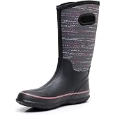 WTW Mid Calf Rain Boots for Women - Waterproof Insulated Neoprene Mud Boots Outdoor Hunting Garden Boots