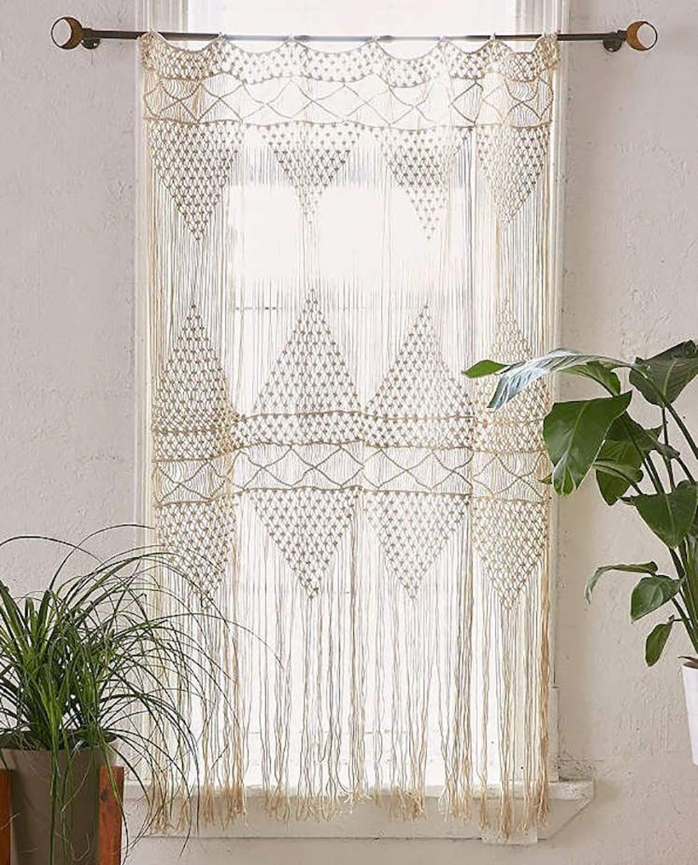 Flber Macrame Curtain Macrame Wall Hanging macramé Handwoven Boho