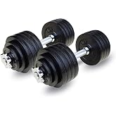 Unipack 105lbs Adjustable Dumbbell Set One Pair of Adjustable Dumbbells Kits - 105 Lbs (52.5lbs X 2pc)