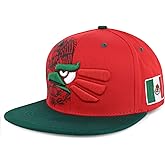 Hecho En Mexico Eagle 3D Embroidered Flat Bill Snapback Cap