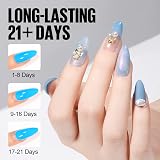 TOMICCA 4 in 1 Nail Glue Gel Kit Clear Tips 16ml 2pcs UV/LED view 7