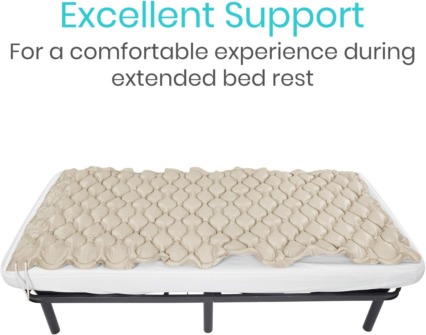 Vive Replacement Alternating Pressure Pad - Inflatable Low Air Loss Mattress Topper for Pressure Ulcer and Sore Relief Treatment - Fits Standard Hospital Bed - For Elderly, Seniors, Bedridden Patients: Health & Personal Care