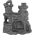 TimMee Battle Mountain Scenery - Dark Gray Figure Display & Play Terrain US Made