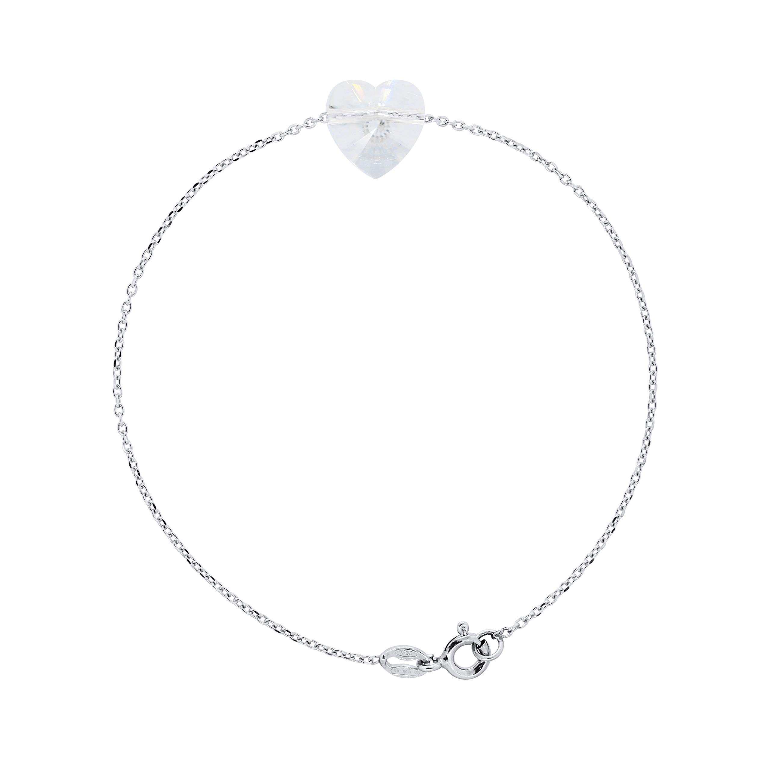 Essens - Swarovski Heart Crystal Bracelet - Love Swarovski Collection - Swarovski Crystal and Sterling Silver 925 - Women's Jewelry