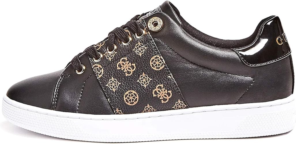 Womens black guess trainers Clearance