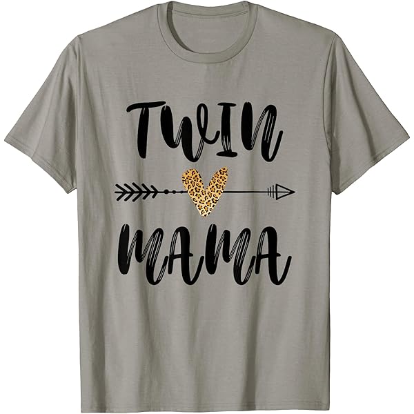 Amazon.com: Mama Of Twins Shirt, Twins Mom Tee, Animal Print