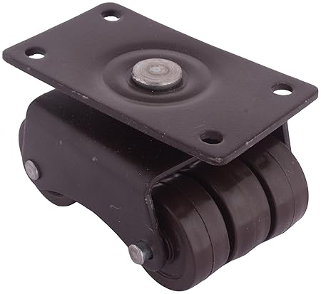 ACE Metal Wheel Caster (9 cm x 6 cm x 6 cm, Brown, Pack of 4)