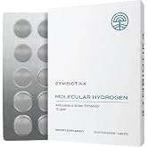 CYMBIOTIKA H2 Molecular Hydrogen Tablets, 12 ppm Antioxidant Water | Fast-dissolving hydrogen tablets with magnesium for energy &amp; recovery. Vegan, keto, non-GMO. Unflavored, 30 count.