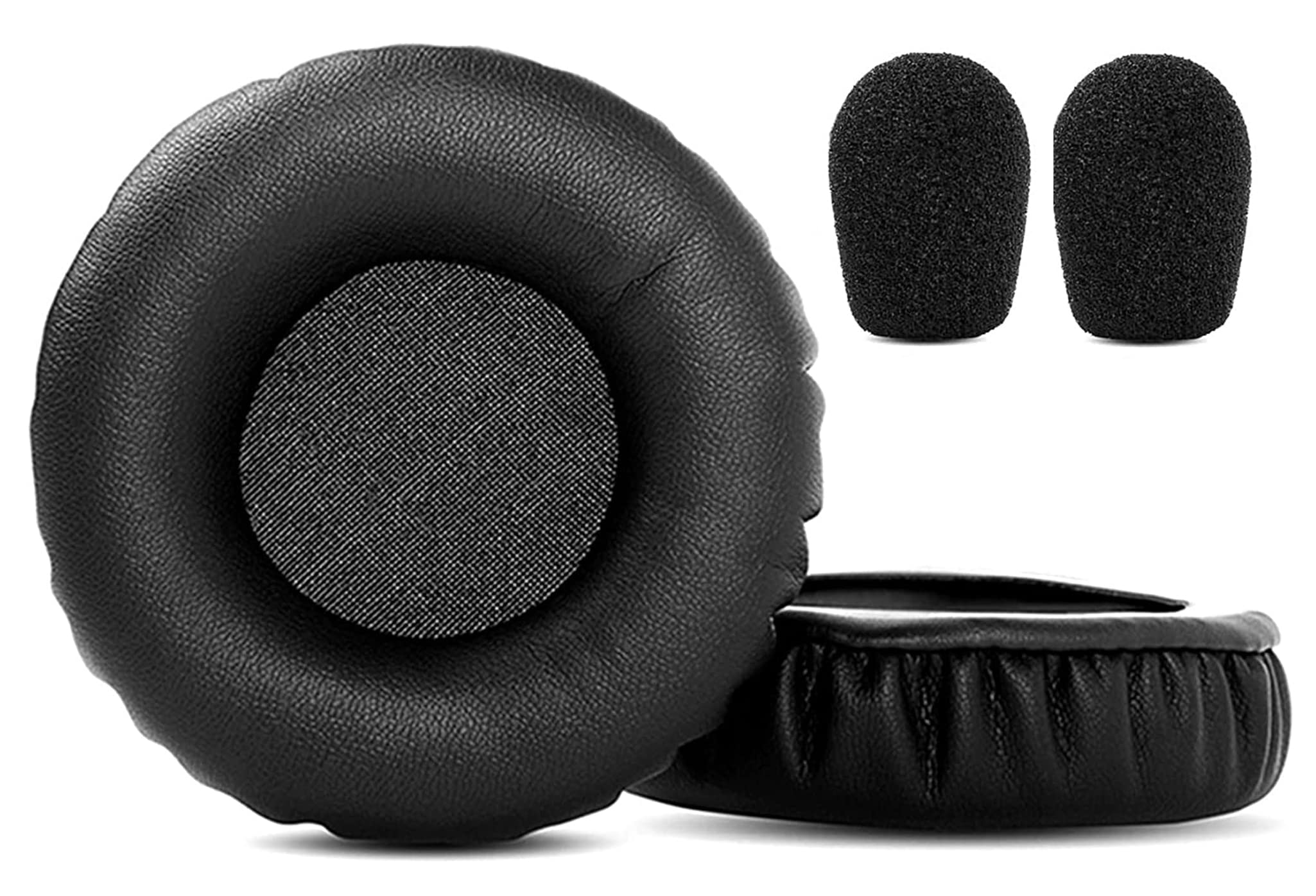ACCOUTA Premium Replacement Earpads Cushions Compatible with Jabra HSC011 UC Voice 550 MS Duo Wired USB Headphones Ear Pads with Softer Protein Leather and Memory Foam
