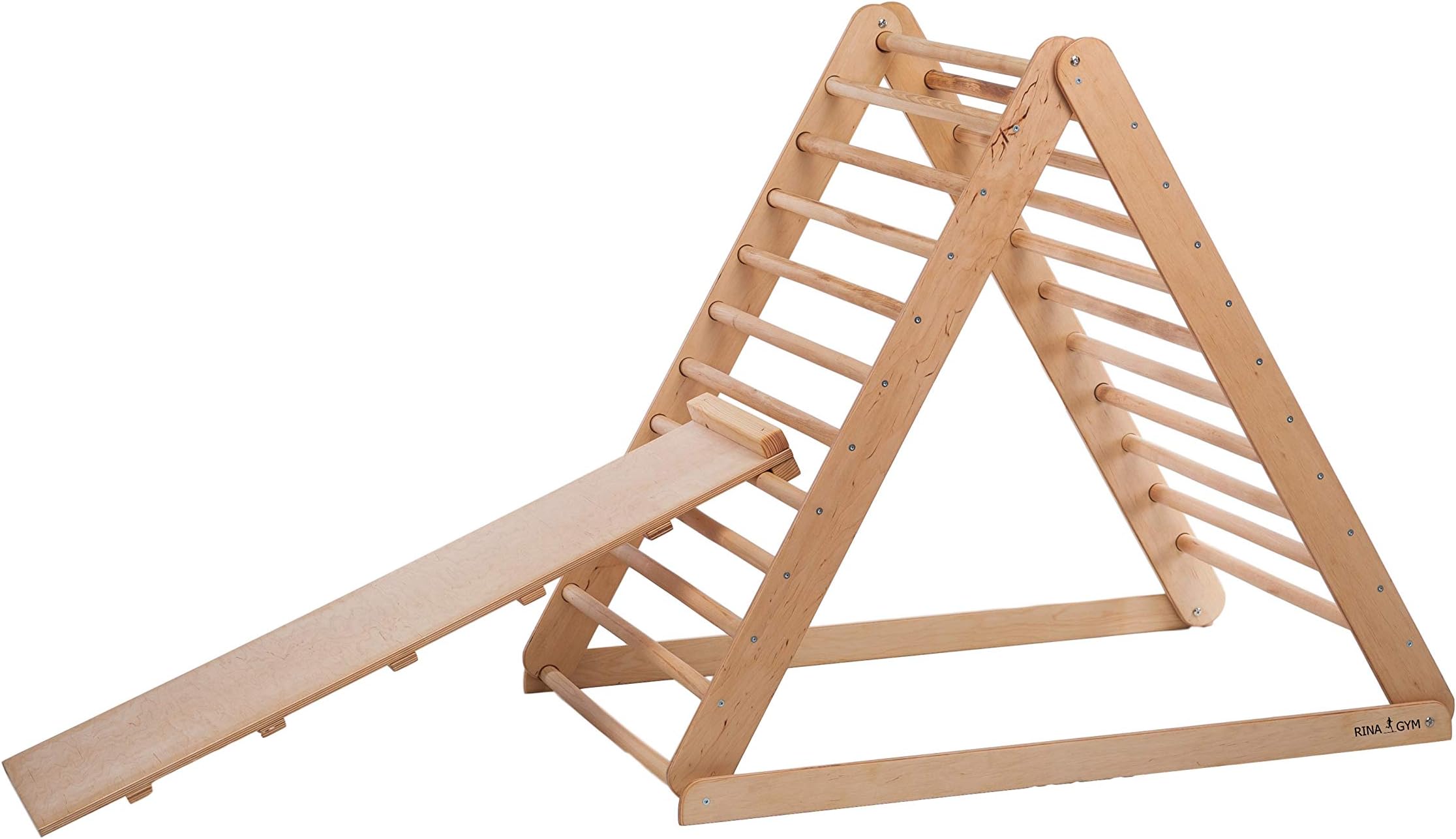 RINAGYM Step Triangle, Climbing ladder for toddler, Climbing triangle for toddlers, with ladder