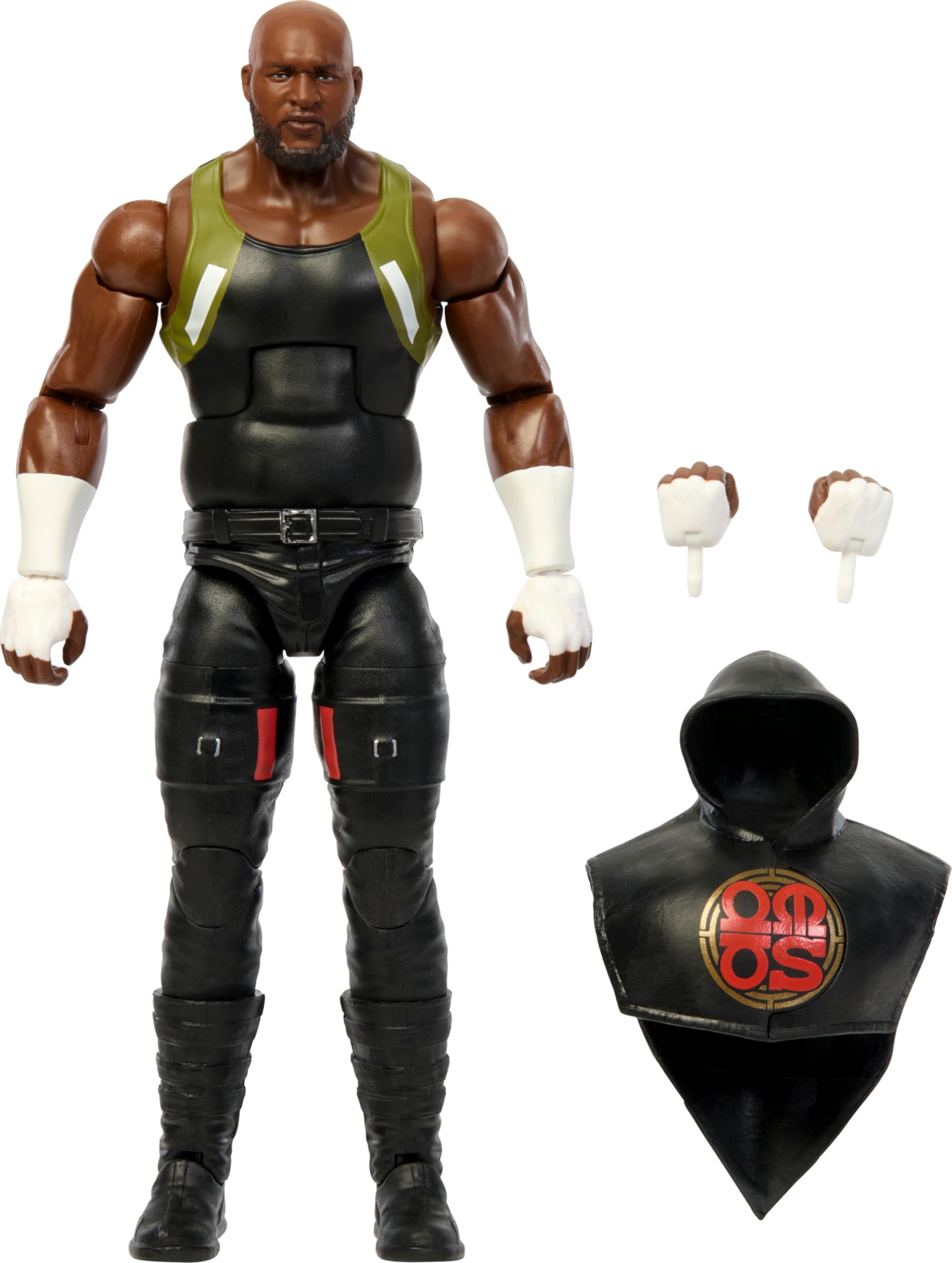 Mattel WWE Elite Action Figure & Accessories, Series #108 Omos 6-inch Collectible with 25 Articulation Points & Swappable Hands — image 1