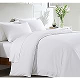 California Design Den White Duvet Cover King - 400 Thread Count 100% Cotton, 3 Piece Sateen Weave Bedding Set, Soft Luxury Co