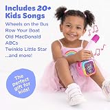 Move2Play Mini Karaoke Machine Kids Pink Pop 20+ Songs 2 Mics Bluetooth view 3