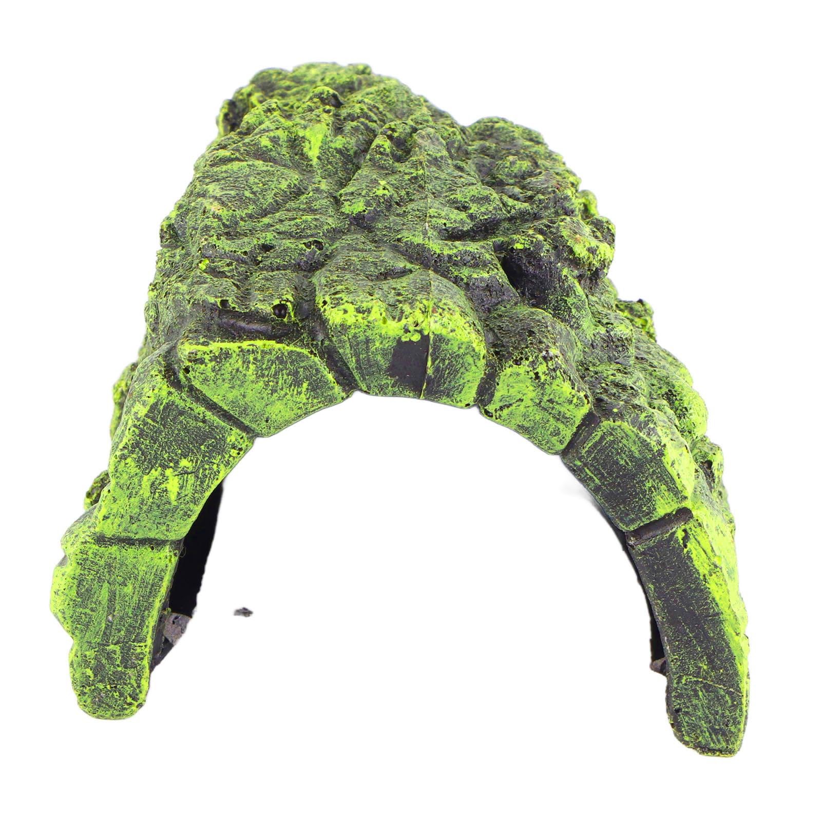 Pssopp Reptile Hiding Cave Turtle Basking Platform Fish Shrimp Hideouts Aquarium Reptile Terrarium Hiding Decoration for Lizards Turtles Fish(Large)
