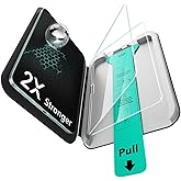 ESR 2 Pack Screen Protector for iPad Air 11 Inch M4/M3/M2, 9H Glass | 2026/2025/2024, Tempered Glass Film with UltraFit Tray, Apple Pencil Support, HD Clarity, Bubble Free &amp; Scratch Resistant