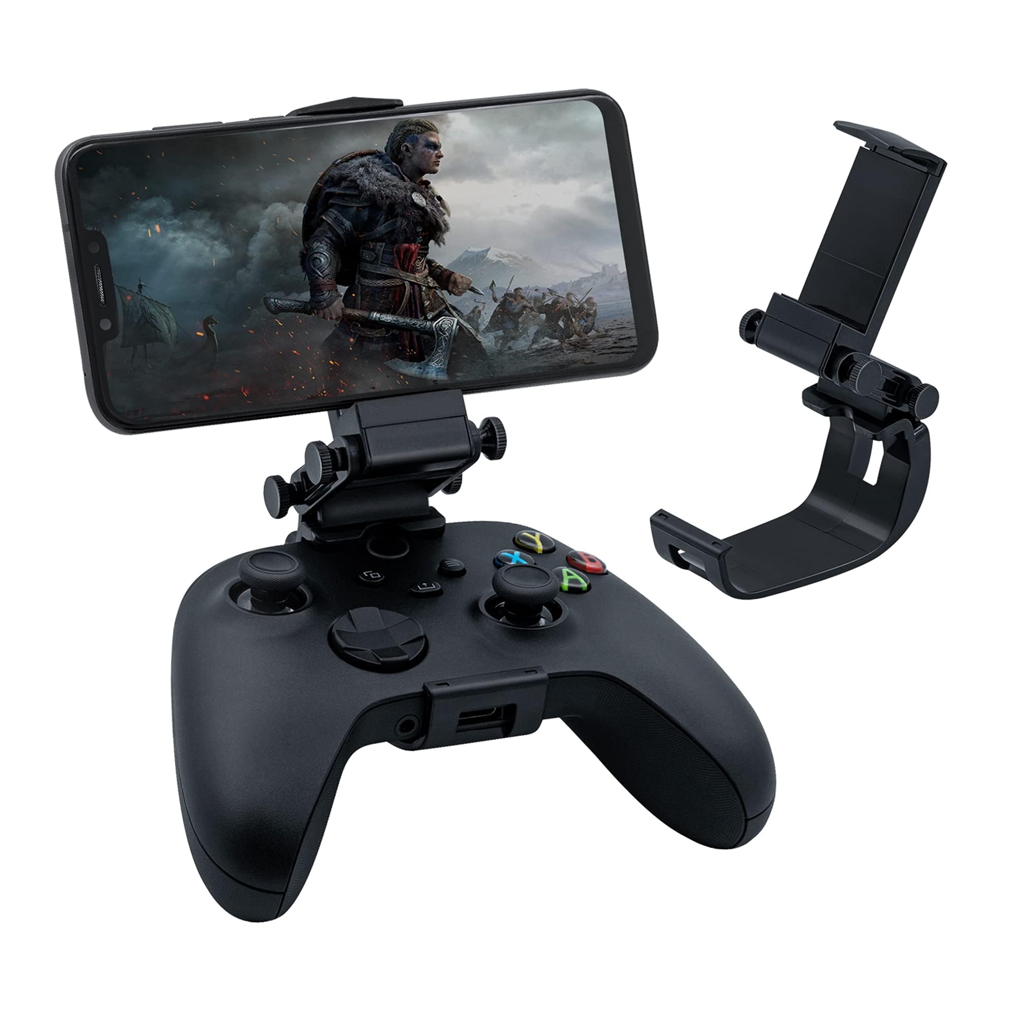 Mcbazel Mobile Gaming Clip for Xbox Series X and Xbox Series S, Adjustable Phone Game Holder Mount Clamp for Xbox Series X/S Wireless Controllers