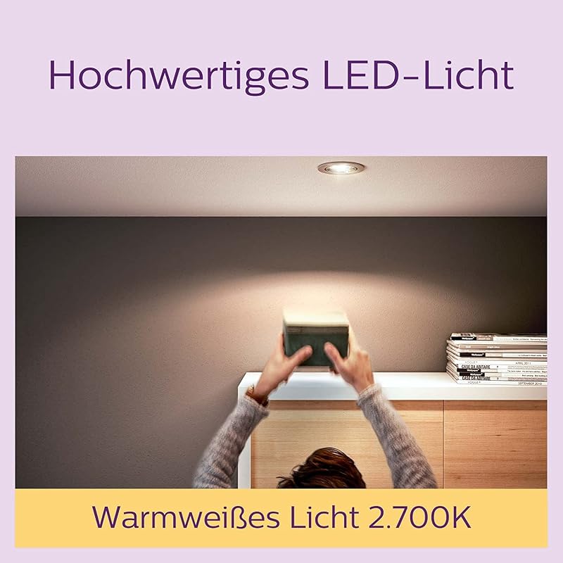 LED Classic GU10 Lampen 6er-Pack 50 W Reflektor LED Spots Warmweiß