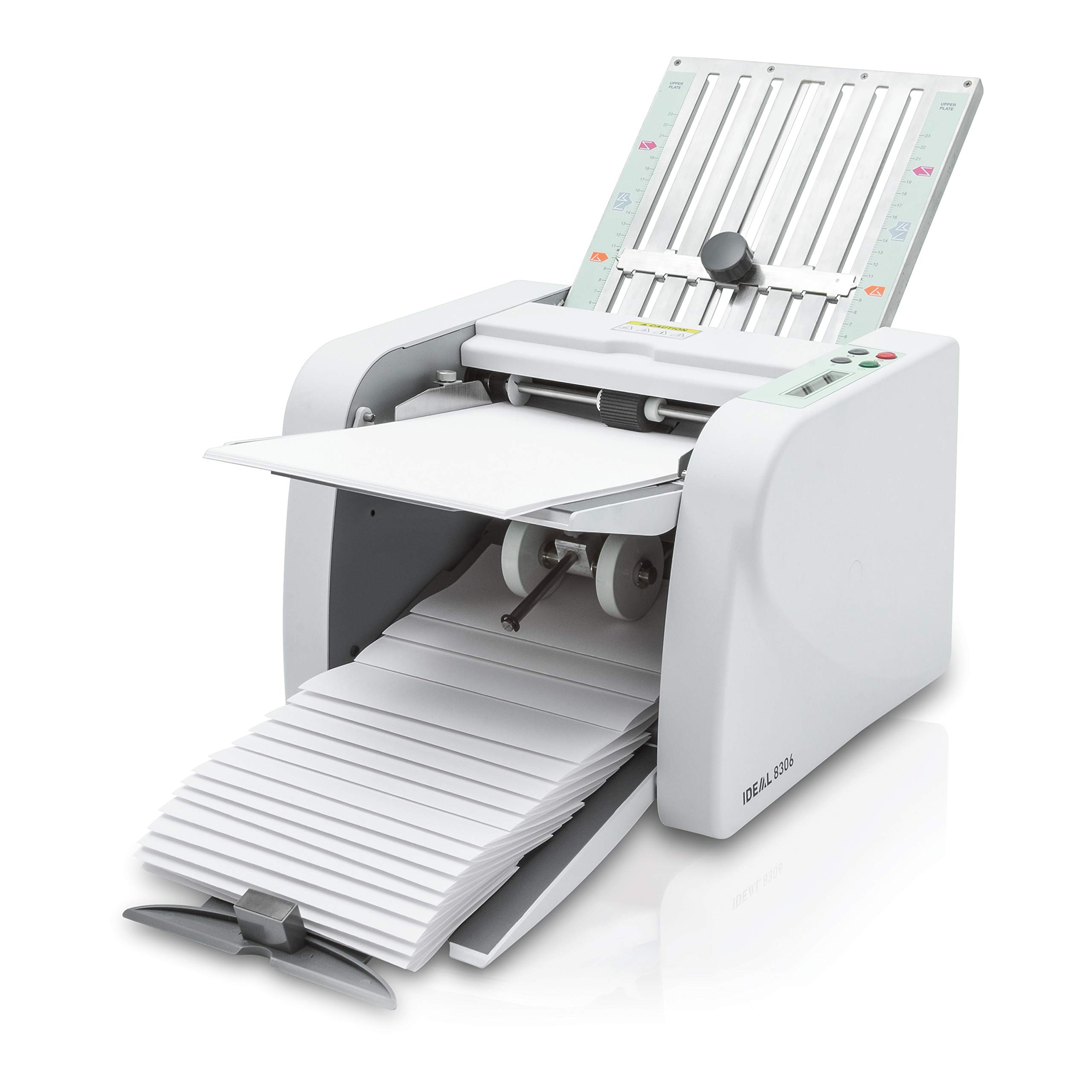 IDEAL Professional Folding Machine 8306 with Four Types of Folding, 60 to 115 g/m² Paper, 115 Sheets/Minute, 7,000 Sheets/Hour