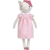 MON AMI Minette Parisian Kitty Plush Toy, 13-Inch Soft Cat Stuffed Animal | cat stuffed animal, soft cuddly cat plush build, Parisian kitty design, nursery room d&eacute;cor accent, playtime plushie gift