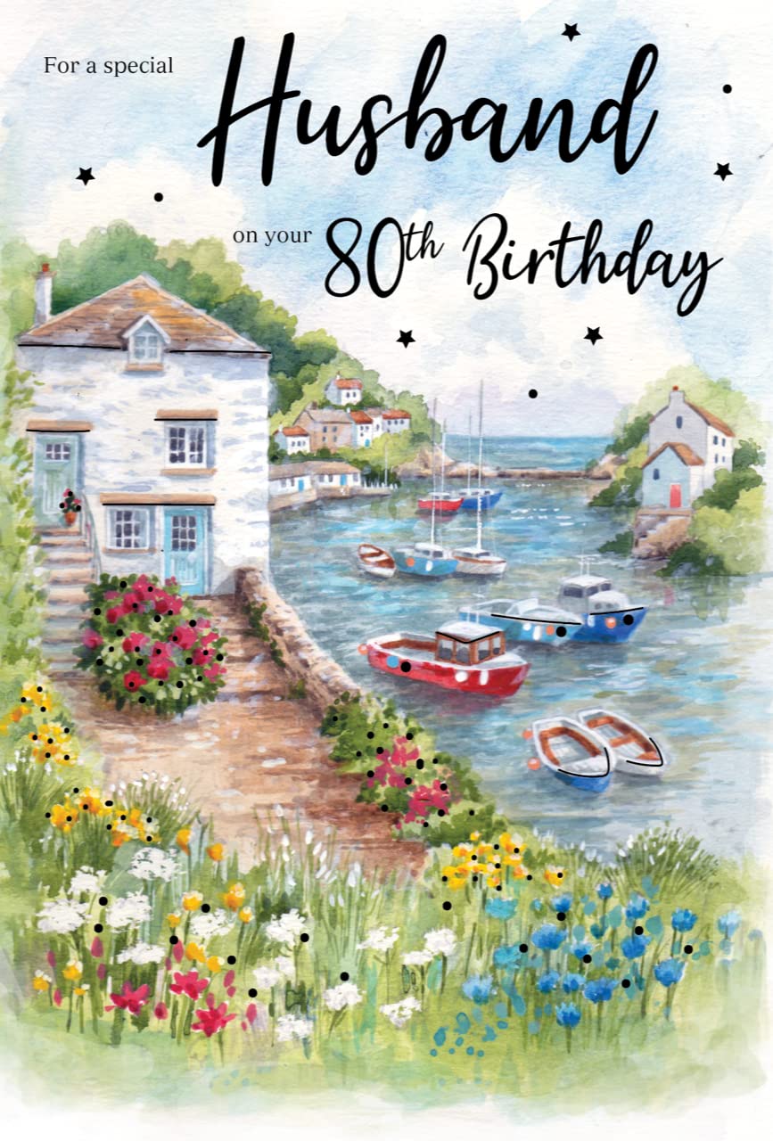 For a Special Husband on Your 80th birthday card