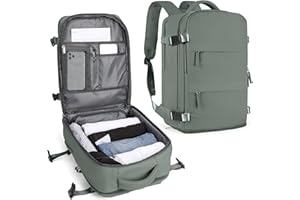 SEAFEW Travel Backpack for Women, Carry on Luggage Backpack Flight Approved Travel Backpack, Waterproof Outdoor Hiking Rucksa