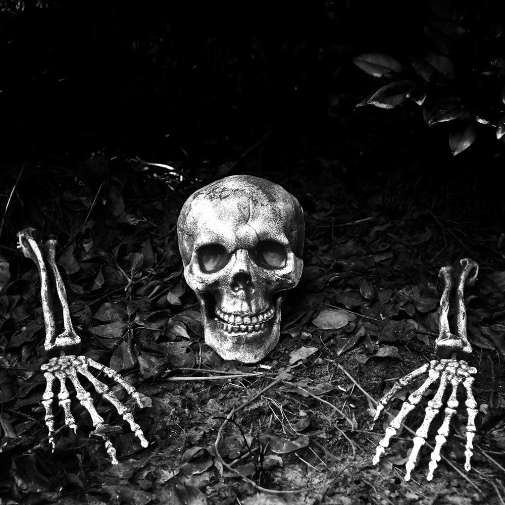 CHICHIC Realistic Looking Skeleton Stakes, Garden Graveyard Yard Lawn Stakes, Halloween Yard Decorations, Ground Breaker Skeleton for Best Outdoor Halloween Decorations Halloween Décor: Garden & Outdoor