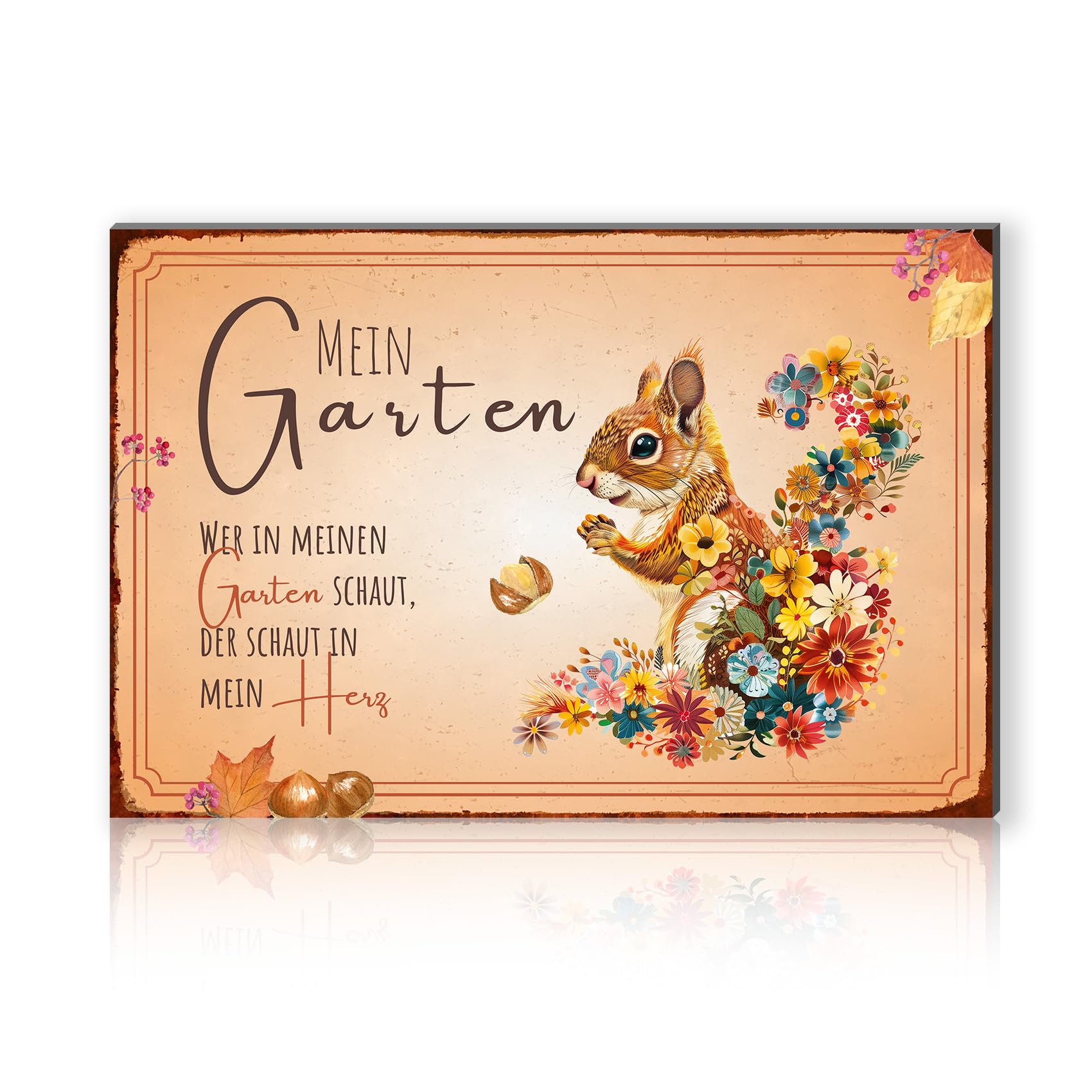 Finest Folia Garden Sign 30 x 20 cm Aluminium Composite Panel UV Print Decorative Garden Sign Decoration Sayings for Outdoor Use with Saying Weatherproof RV001 (Motif 07)