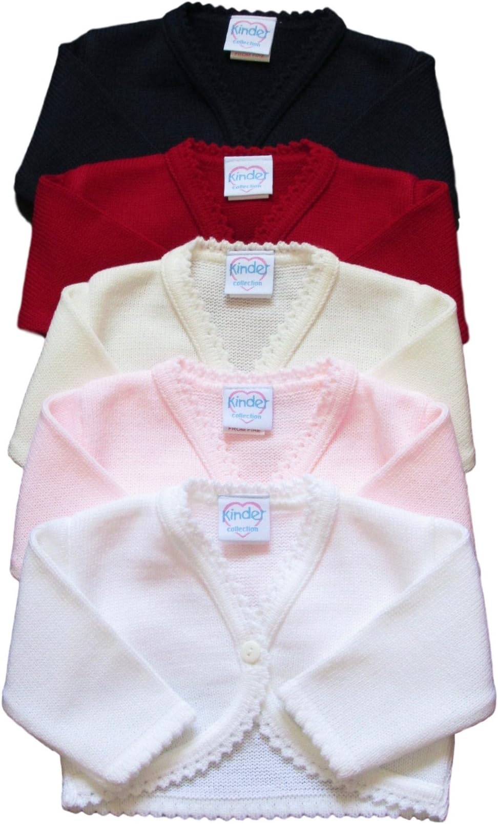 Baby Girls Plain Knit Christening Wedding Party Bridesmaid Cardigan Bolero