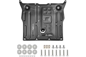 Gedlex Front Skid Plate Compatible with Tesla Model 3 2017-2024 & Tesla Model Y 2020-2022 Chassis Guard Plates Splash Shield Cover with Install Accessories