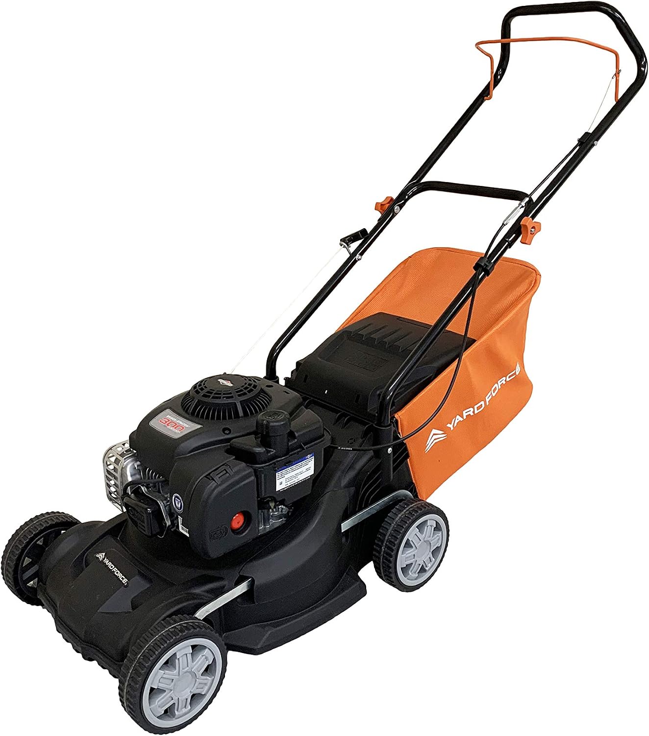 Yard Force 40 cm Hand Push Petrol Lawnmower with 125cc Briggs and Stratton 300 Engine GMB40