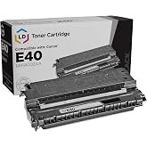 LD Products Compatible Toner Replacement for Canon E40 1491A002AA (Black) | 4,000pg at 5% coverage. For Canon PC series printers (US). Also replaces E20/E16/E31. Full list in bullets.