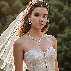 BriLove Women's Wedding Jewelry Leaf Cluster Flower