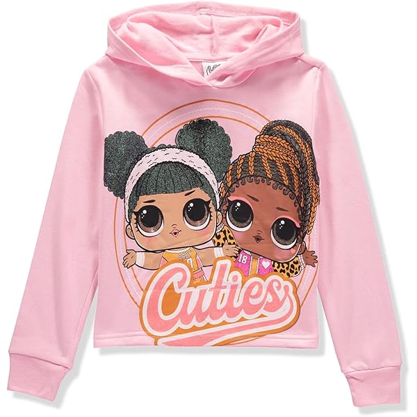 Amazon.com: L.O.L. Surprise! Girls Long Sleeve Hoodie Fashion Hooded  Sweatshirt with Glitter Graphics (Cuties/Pink, 14/16): Clothing, Shoes \u0026  Jewelry