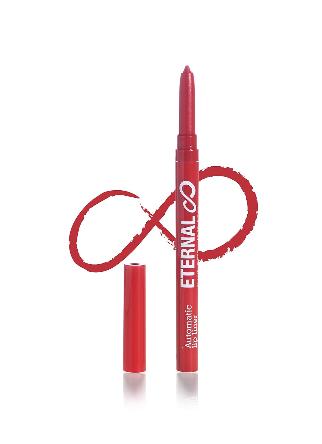 Eternal Automatic Twist Up Water Resistant Lip Liner – Easy Glide-on, Long Lasting and Non-Smudge Retractable Lip Pencil with Pigments and Professional Creamy Matte Finish (Fire)