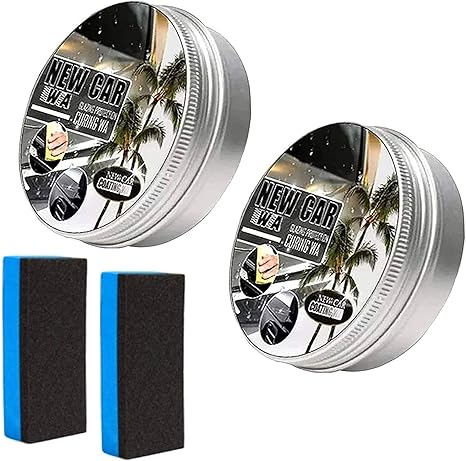 Amazon Co Jp 新しい車のコーティングワックス 車の傷防止ワックス インスタントペイント保護シーラント釉薬 スポンジ付きの防水防汚ワックス 深い傷や汚れを取り除くために Home Kitchen