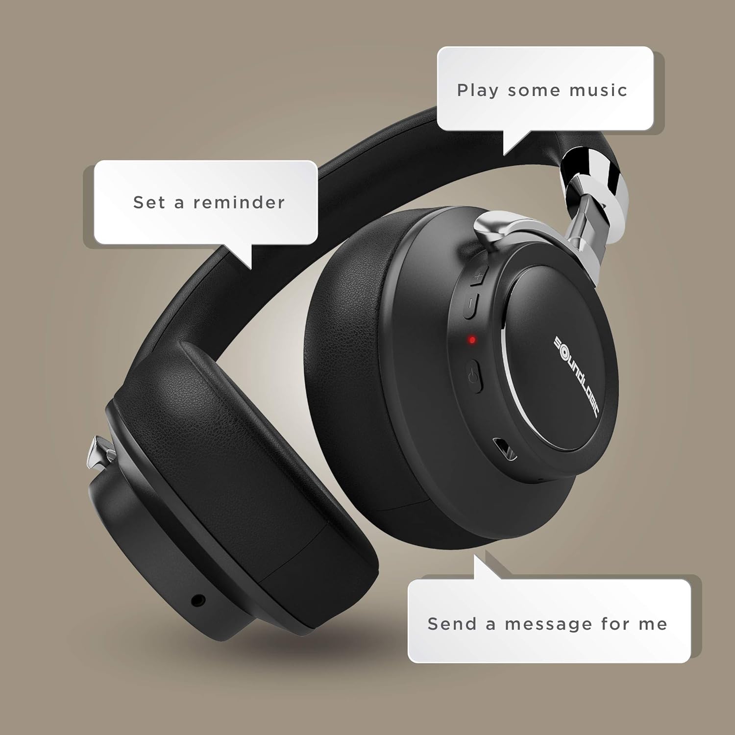 soundlogic bluetooth earphones voice assistant