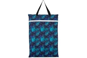 REUSELIFE Large Hanging Wet/Dry Cloth Diaper Pail Bag for Reusable Diapers or Laundry