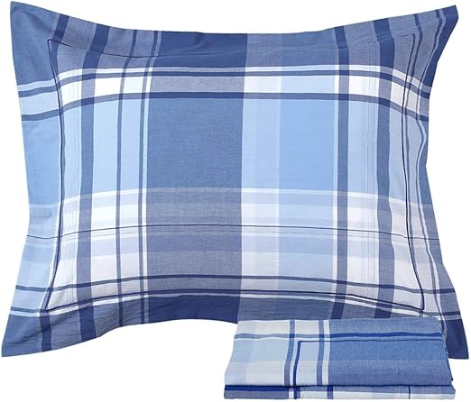 Amazon Com Ntbay Washed Cotton Pillow Shams 2 Pack Woven Striped