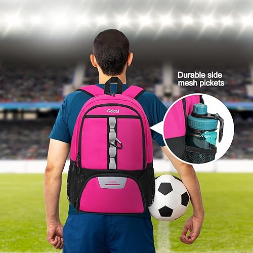 Goloni Youth Soccer Bag,Basketball Bag with Ball Compartment
